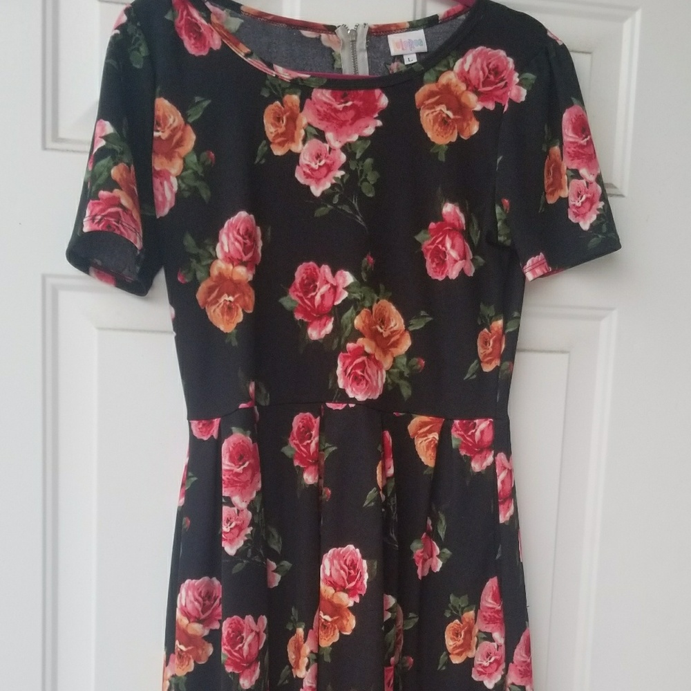 Beautiful floral Amelia LuLaRoe dress.